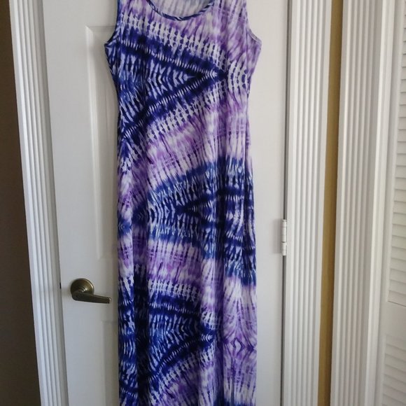 Beige Long summer dress with slits (2 for $30) - Picture 2 of 4